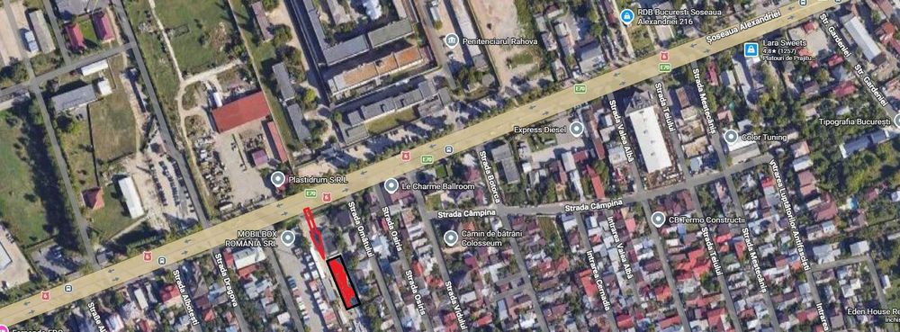De închiriat teren platformă betonată cca 1000 mp, acces direct din Sos. Alexandriei, Sector 5, Bucuresti