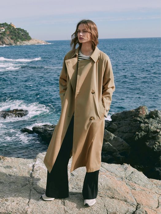 Тренч плащ massimo dutti
