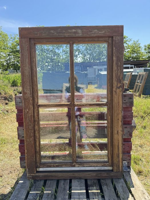 Fereastra lemn geam termopan sprosuri H 140 x L 92 Germania 3 buc