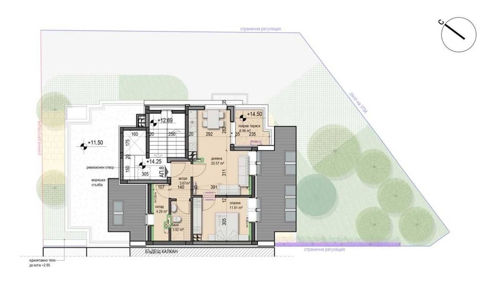 Продава се Двустаен апартамент в София, Надежда 3 - 77 кв.м за 1845 €/кв.м - Снимка #2