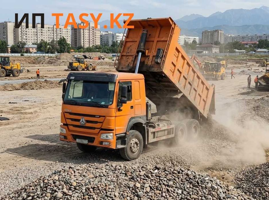 Балласт ОТСЕВ щебень песок мытый ГЩС ПГС сникерс окол окатыш TASY.KZ