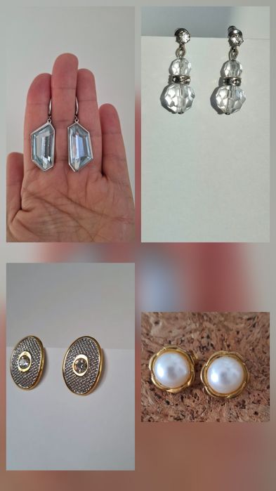 клипсы , серьги разные