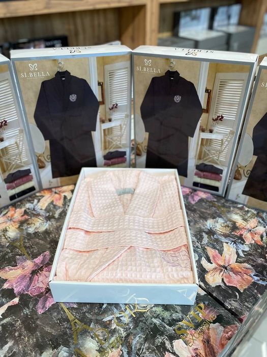 Банный халат вафельный в коробке