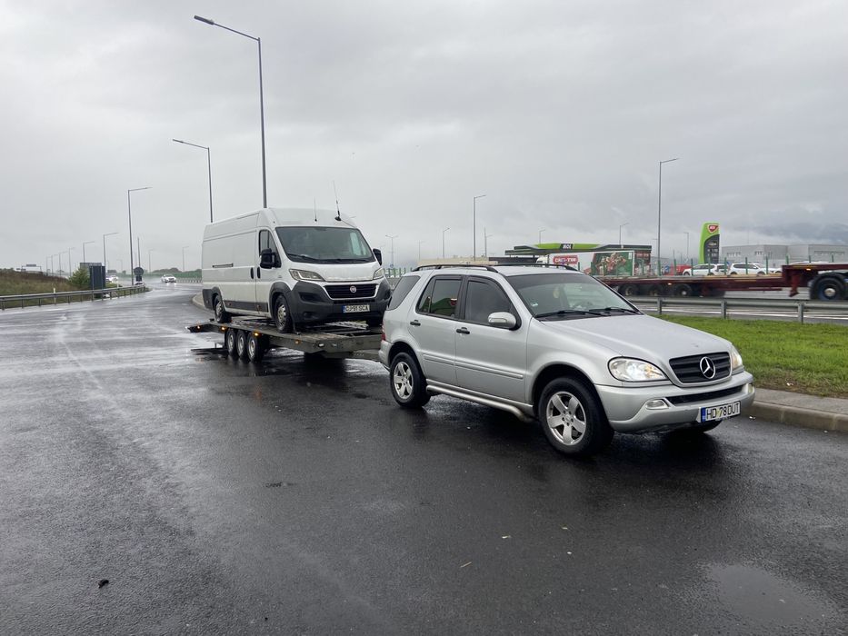 Transport tractari auto NON STOP platforma remorca hateg petrosani hd