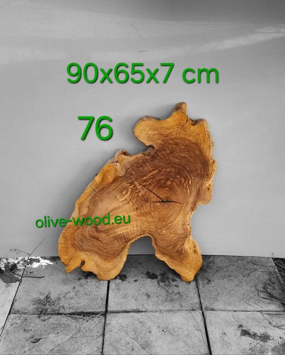 Дървен материал от маслина (янове) и шайби. Olive Wood Live Edge Slabs