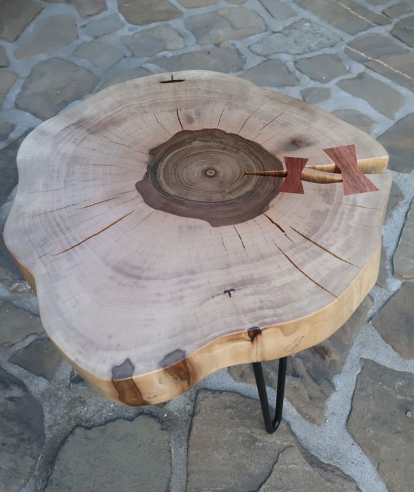 Măsuță cafea lemn masiv nuc