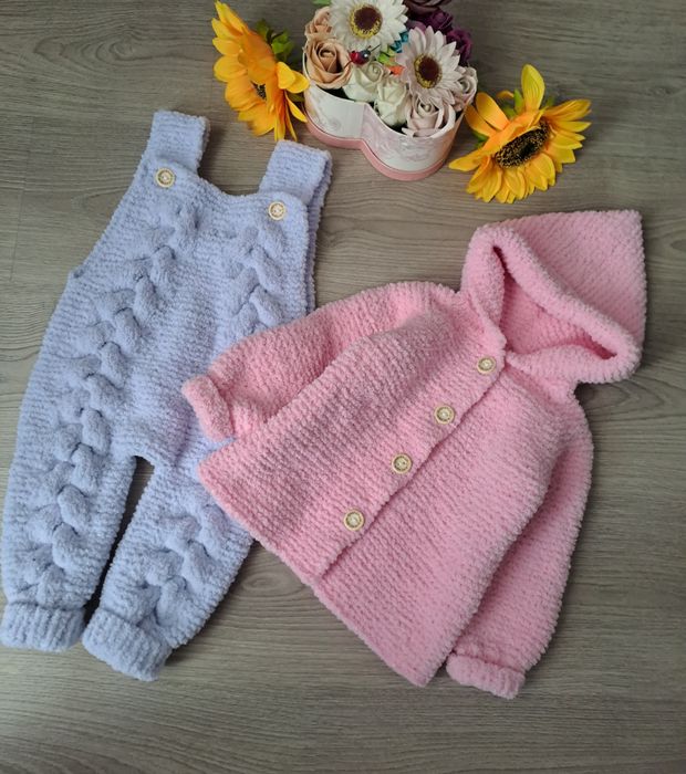 Salopeta și cardigan 12-18luni
