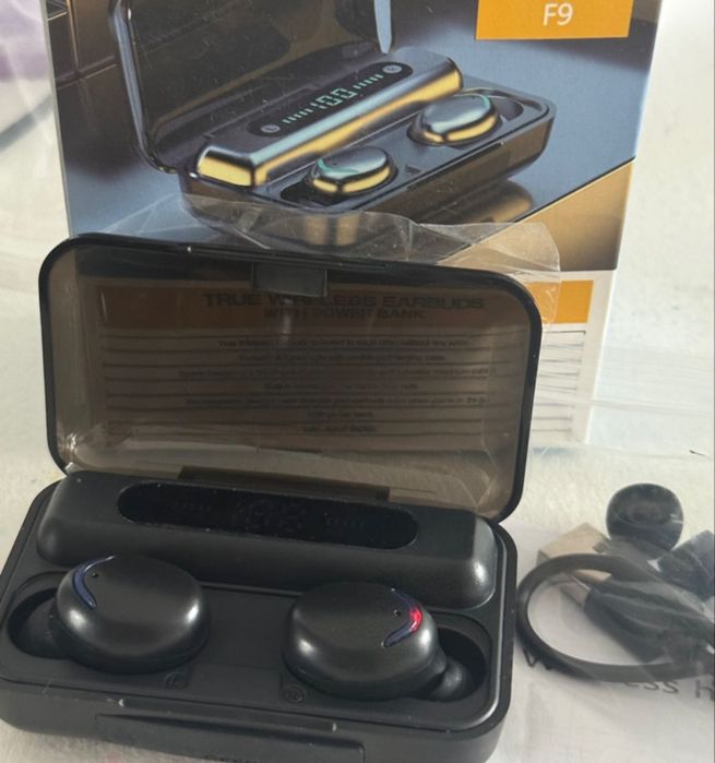 Casti wireless intraauriculare mini, Buds HiFi Stereo cu Bluetooth 5.3