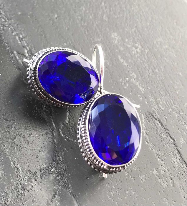 Cercei Argint 925 cu Pietre Semipretioase Tanzanit