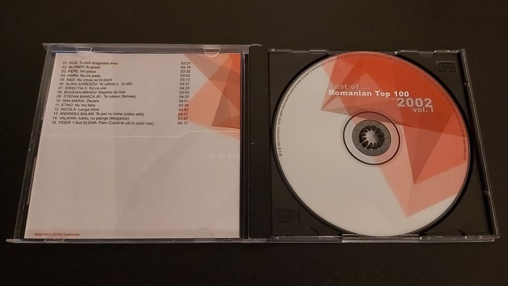 Cd Original Best of... Romanian Top 100 2002 vol. 1