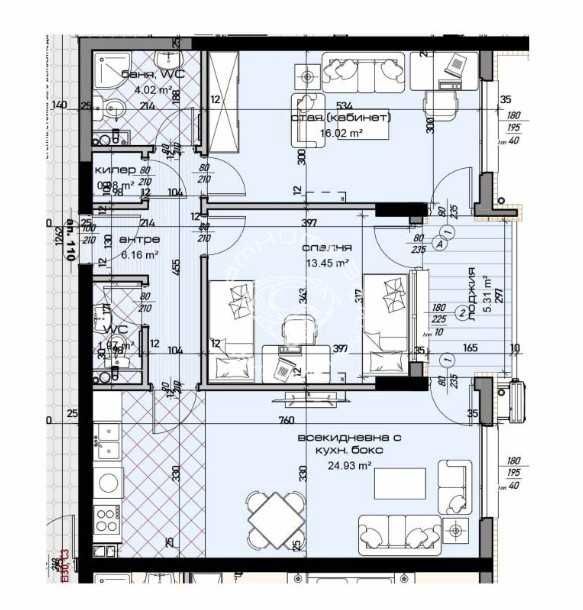 Продава се Тристаен апартамент в Варна, Младост 1 - 102 кв.м за 1372 €/кв.м - Снимка #1