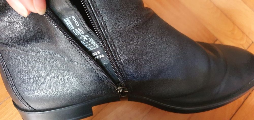 Ghete piele naturala Ecco 36/36,5