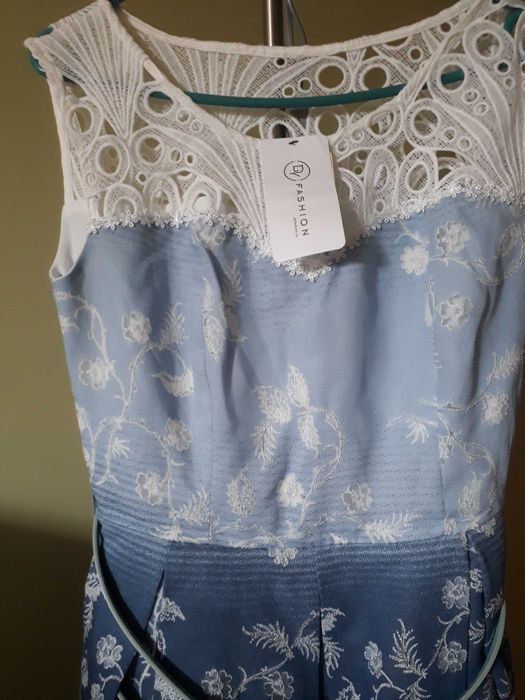 Rochie broderie Dyfashion M/S noua