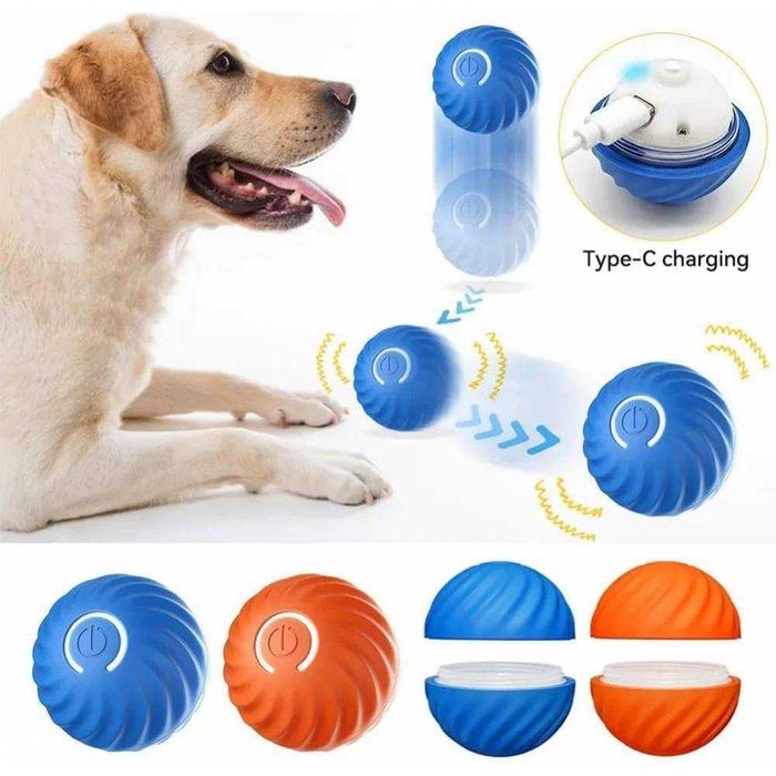 Интерактивна подскачаща топка за котка или куче с USB зареждане