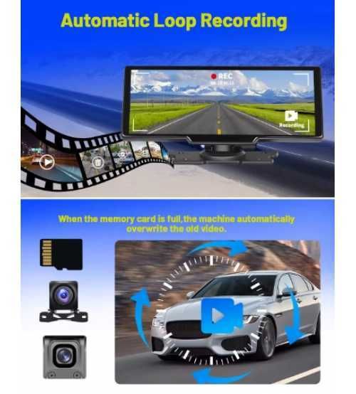 Ecran CarPlay portabil 3in1 9,3 Android Radio camera fata spate bt