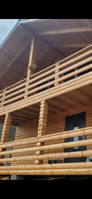 Lambriu , Podea , Lambriu semirotund pentru cabane , Cherestea