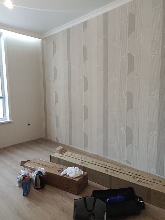 Ремонт квартир . Обои и левкас