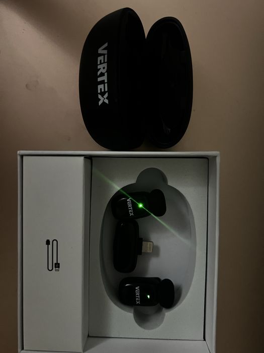 Микрофон VERTEX Mini(2TX+1RX+Charging case) Lightning черный