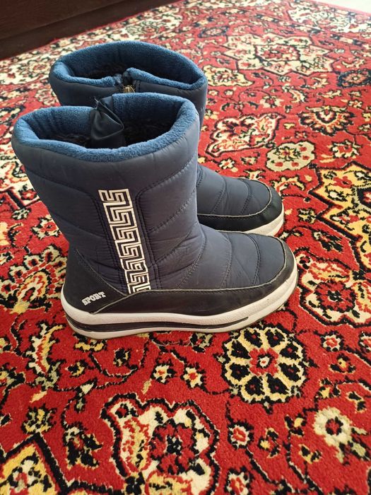 Сапог подростковый аляска 37 размер цвет темно синий