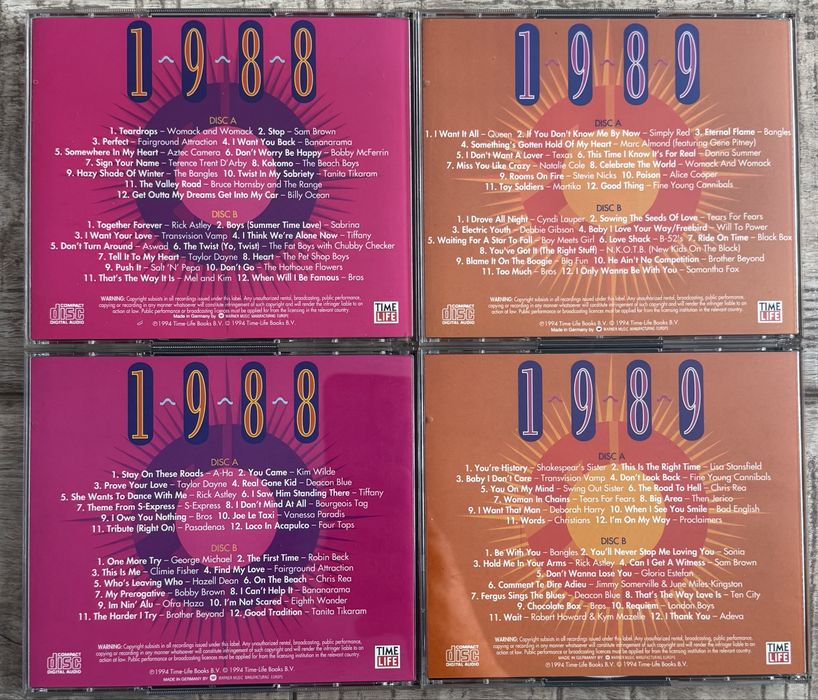 Lot 20 cd-uri duble muzica anilor 80 (80-89)