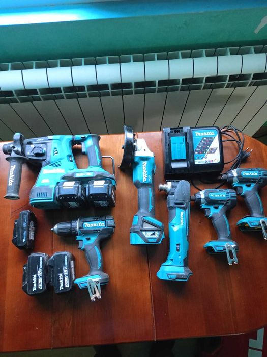 Машини Makita HM1213C SDS MAX, DHR280, DDF482, батерии BL1830 BL1840 BL1850 BL1860.