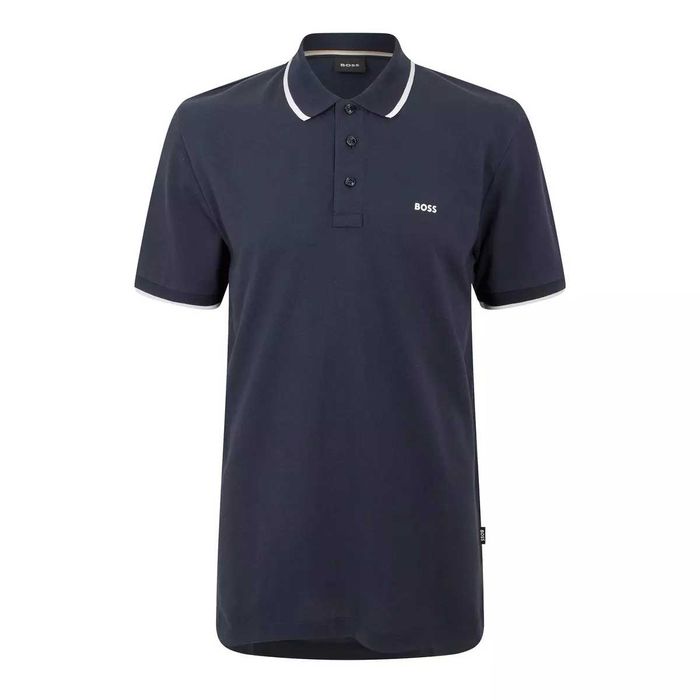 Hugo Boss Parloy190 - Оригинална мъжка тениска с яка размер XL