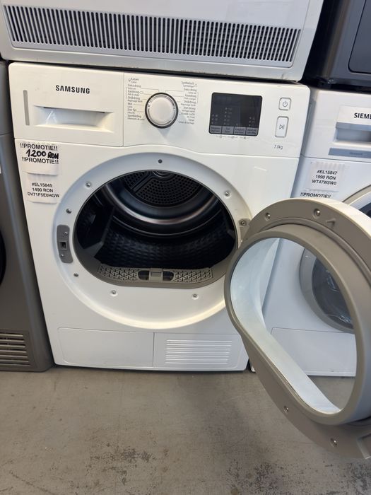 Uscător de rufe cu pompă de căldură Samsung DV71F5E0HGW, factura si garantie 12 luni