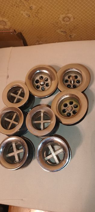 Set 6 buc Ventil scurgere cada fonta clasica  și pentru chiuveta model