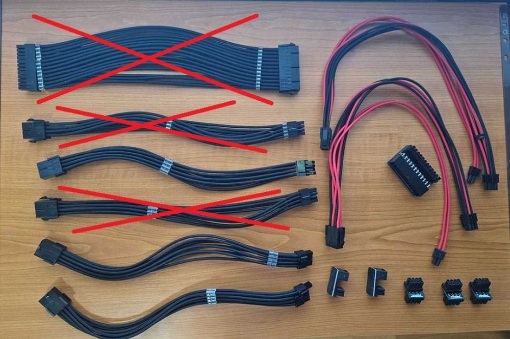 Cabluri sleeve custom pt gpu placa de baza  cpu