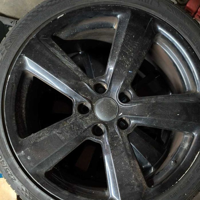 Jante Negre 18" VW Audi Skoda Seat + anvelope 225/40/r18