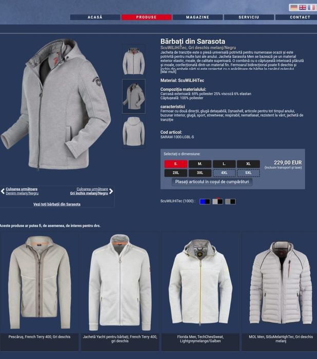 Geaca Wellensteyn Sarasota 
ScuWiLiHiTec, Gri Deschis Melange/Negru, N