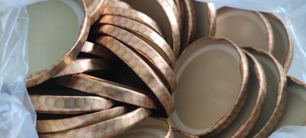 Капачки 82мм мед Зеленчук Плодове twist off от 30мм до 110мм