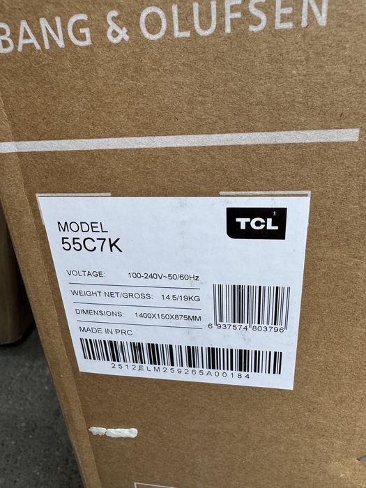 Телевизор TCL 55C7K QD-Mini LED Google TV 144 Гц