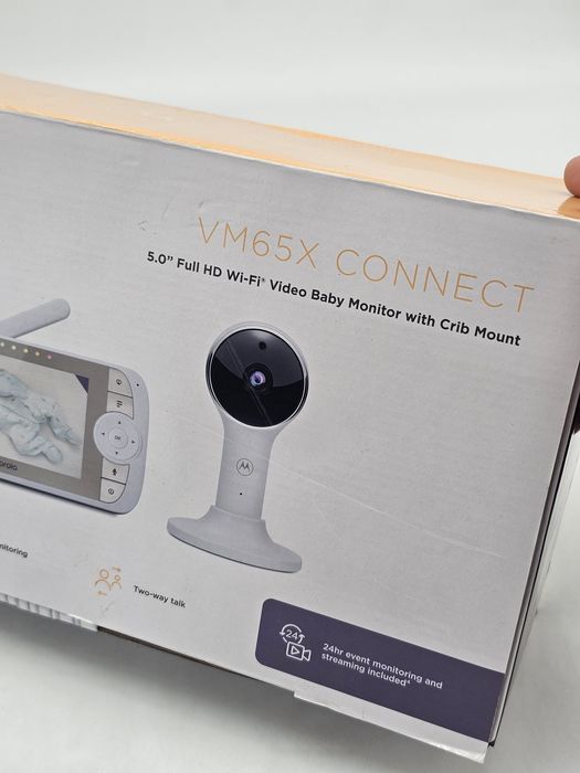 Monitor video pentru copii, Motorola, VM65x, Wi-Fi, Full HD, Alb