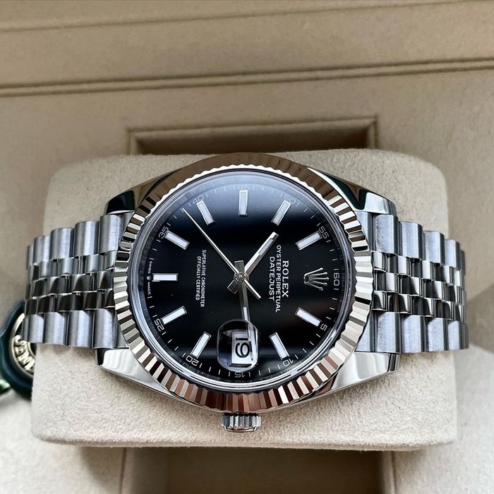 Rolex  Date-just  Black Dial 41,mm