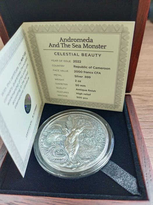 Серебряная монета Андромеда