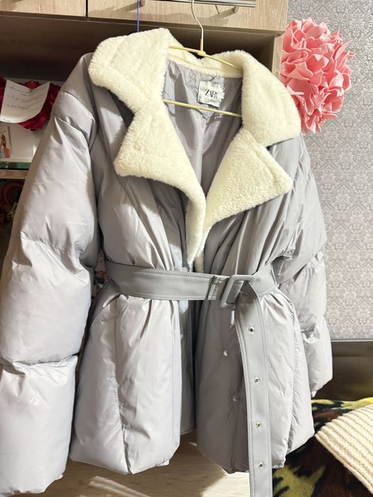 Куртка-автоледи (серо-белая)