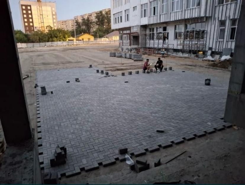 Укладка брусчатки