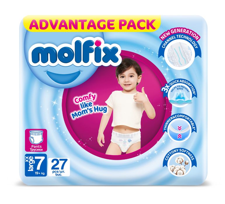 Подгузники- трусики  Молфикс 7