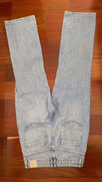 Сини дънки Zara с широк крачол