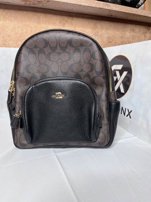 Rucsac dama negru-maro, model elegant, practic