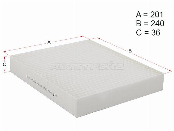 Фильтр салона Chevrolet Cobalt