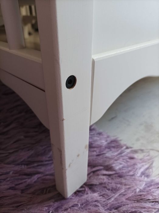 Бебешко легло IKEA SOLGUL + матрак JÄTTETRÖTT