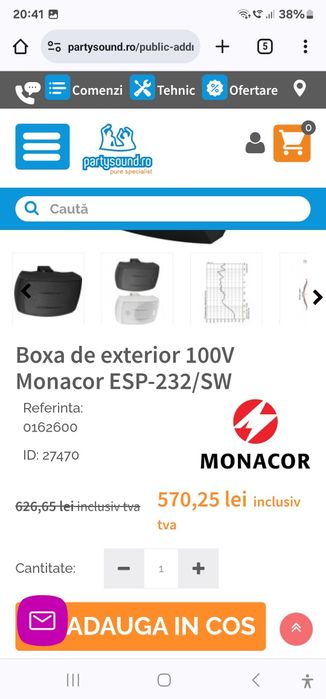 Boxe Monacor Monacor