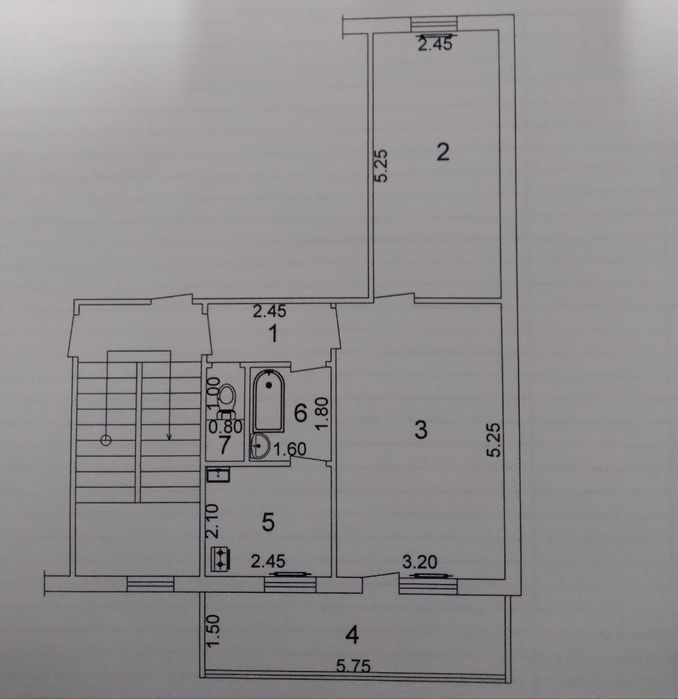 2-Комн. 3-Этаж. 50м². Продажа. Уй-Жой. Ттз-2. Ттз-Базар.