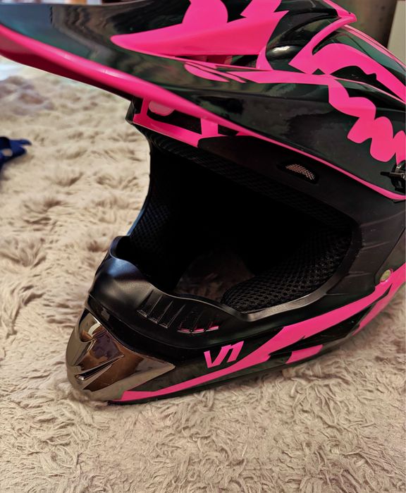 Casca Fox black&pink