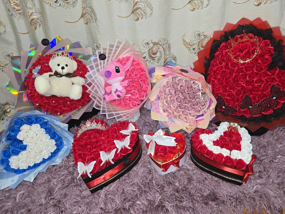 Buchete trandafiri de sapun