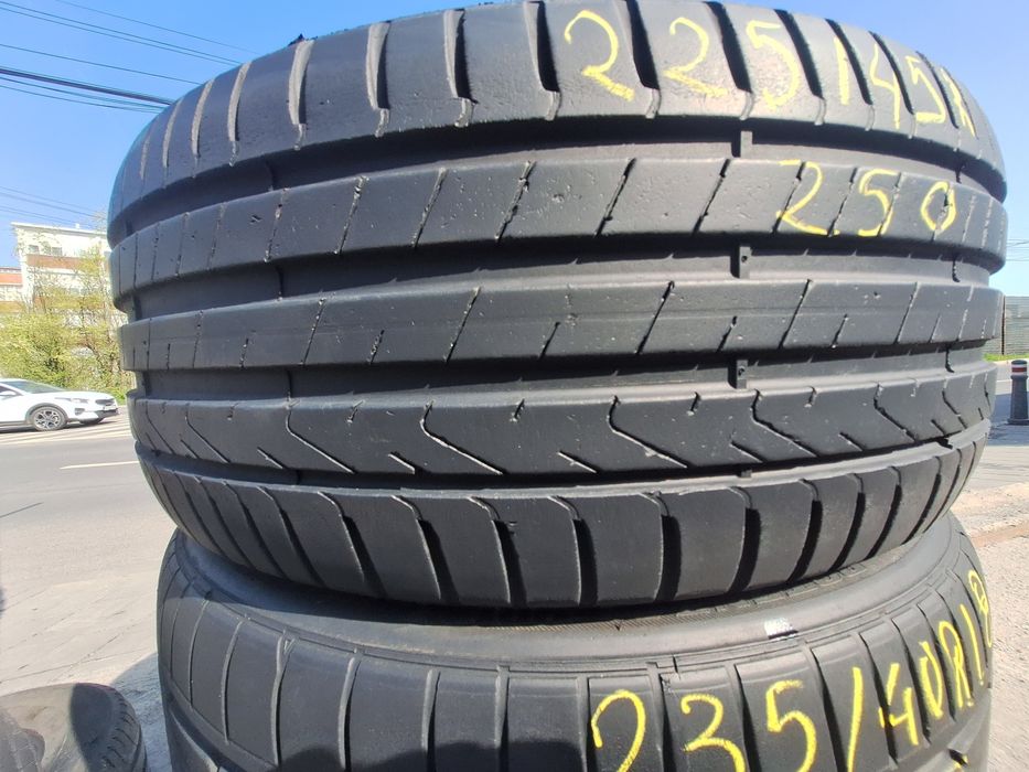 Vând câte 1x anv vara 235/40r19 Bridgestone și 225/45r18 Pirelli Montaj Gratuit