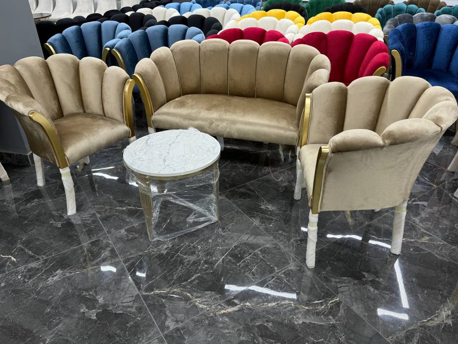 Ramashka modeli divan va kreslo to‘plami