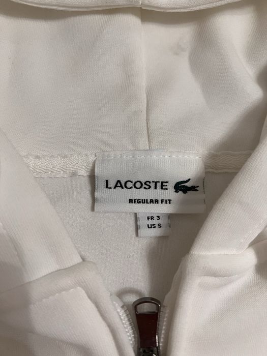 Lacoste бял суичър